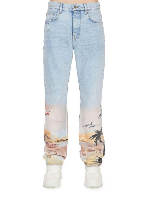 AMIRI Resort Club Straight-Leg Jeans