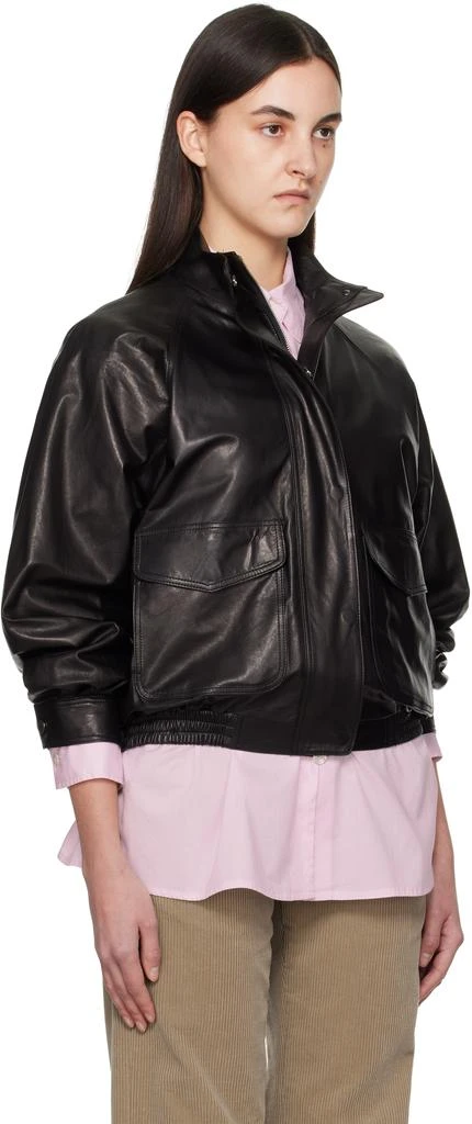 Nothing Written Black Mills Vintage Leather Jacket 2