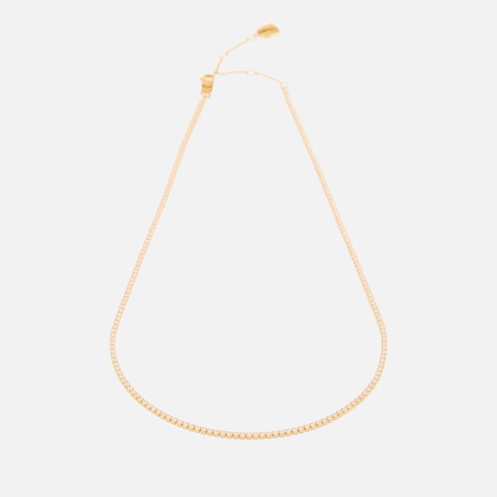 ASTRID & MIYU Astrid & Miyu Gold-Plated Tennis Necklace