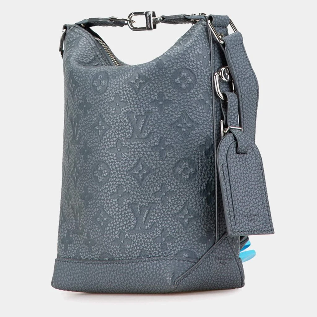 Louis Vuitton Louis Vuitton Grey Leather Climbing Hobo PM Shoulder Bag 3