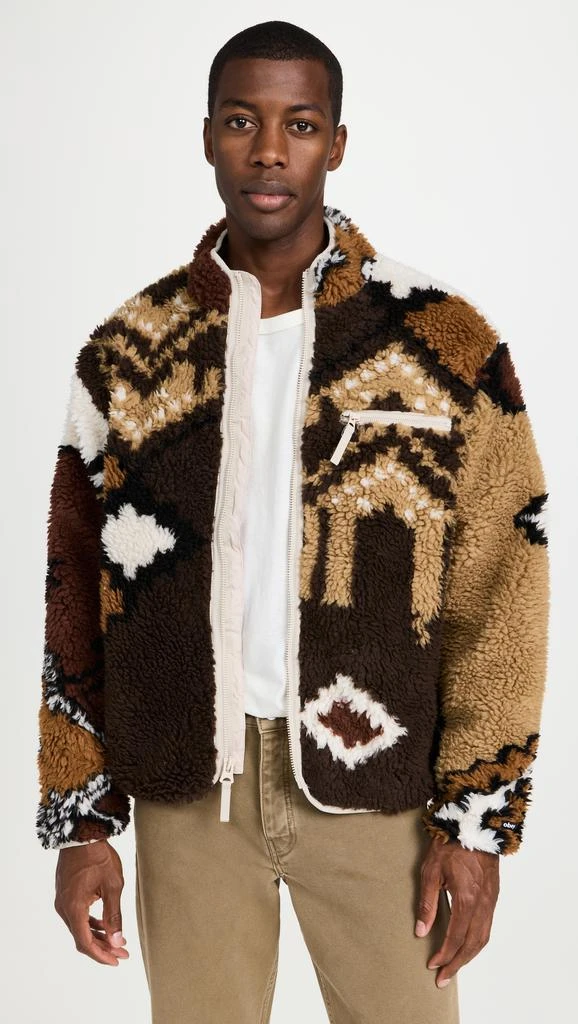 Obey Printed Sherpa Jacket 1