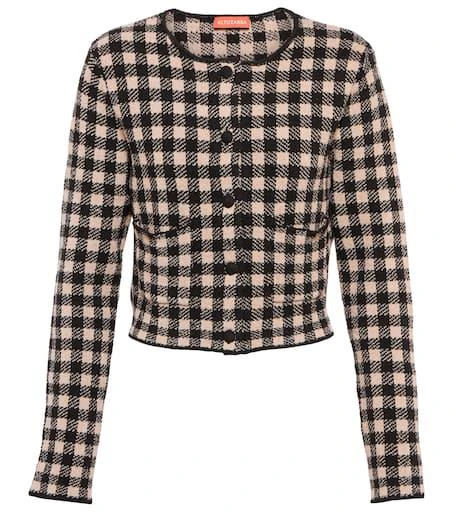 Altuzarra Flicker checked cardigan 1