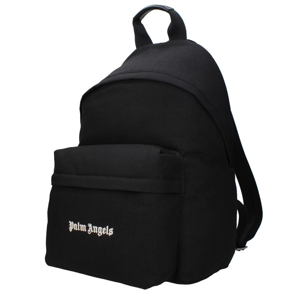 Palm Angels Palm Angels Black Fabric Backpacks