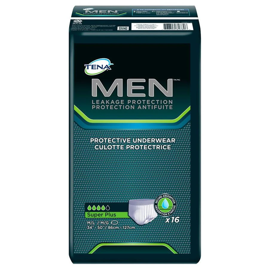 Tena Serenity Incontinence Underwear for Men Unscented, S/M 1