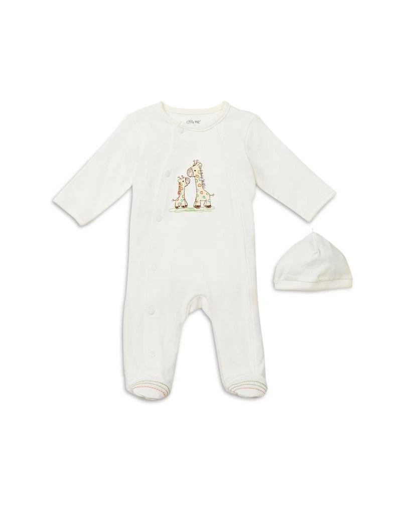 Little Me Unisex Giraffe Friend Footie & Hat Set - Baby 1