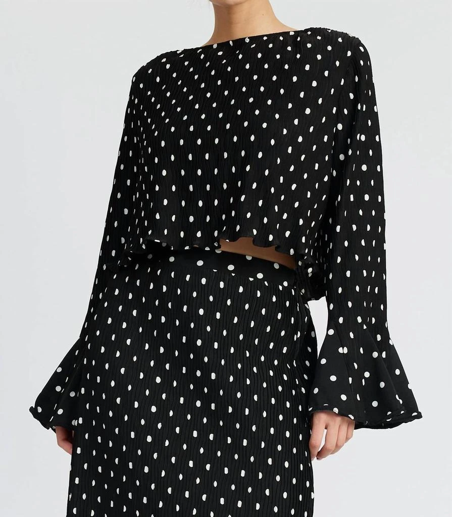 Shop Darlene Polka Dot Top In Black/white on Sale at BeyondStyle