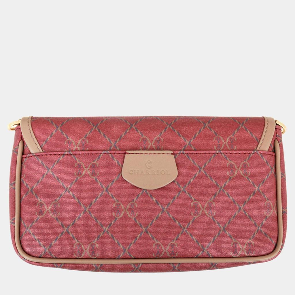 Charriol Charriol Bordeaux & Grey Leather CALYPSO Crossbody