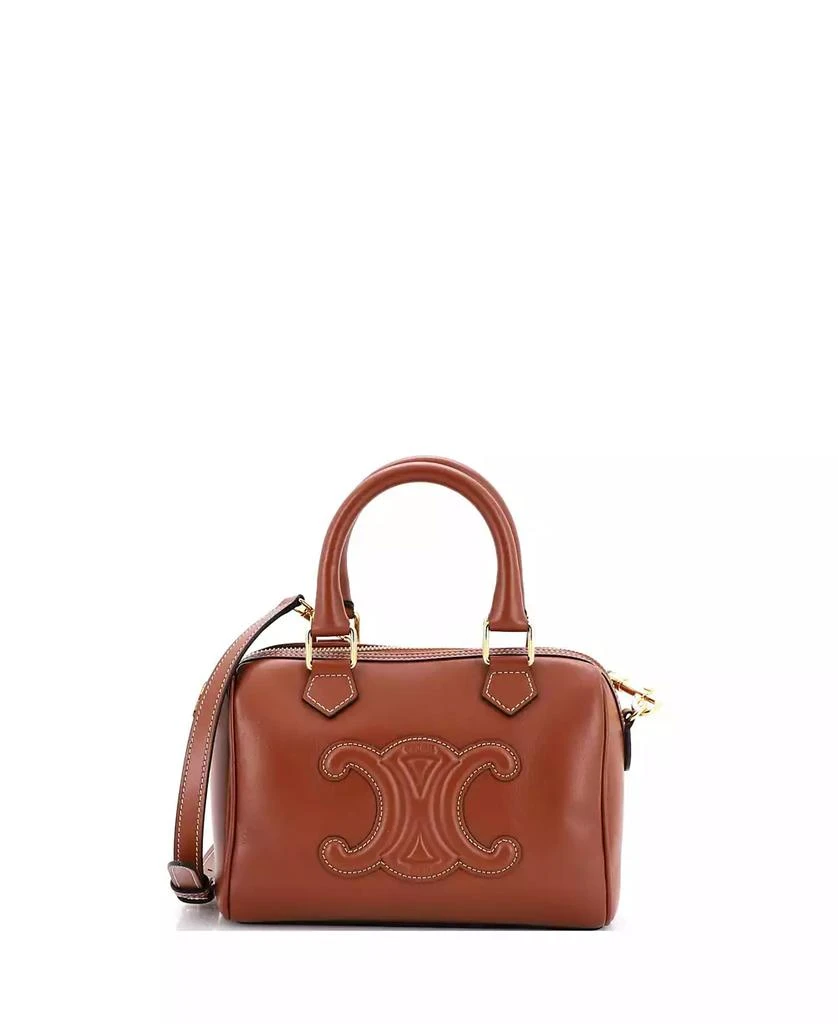 Pre-Owned Celine Small Cuir Triomphe Boston Bag Leather