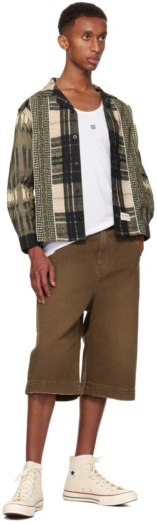 DEVÁ STATES Black Ikat Linen Shirt 4