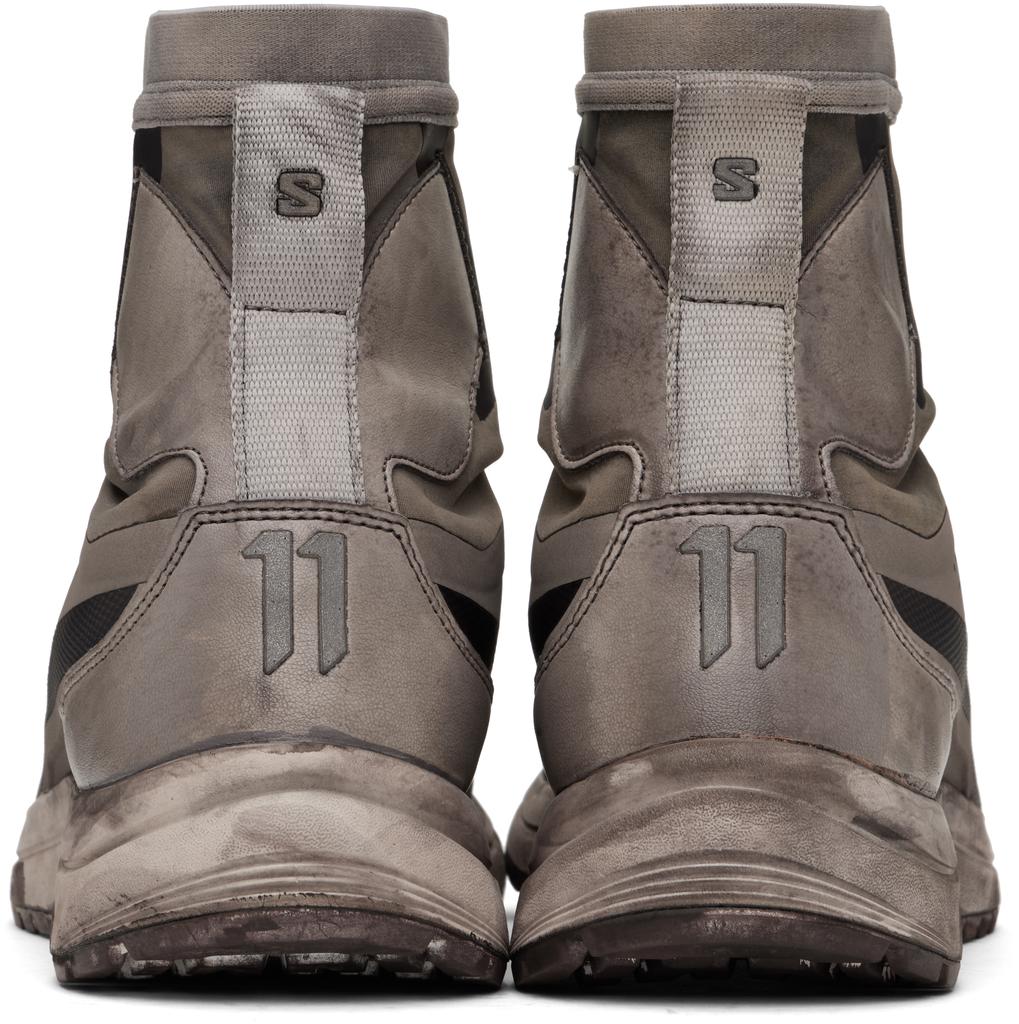 11 by Boris Bidjan Saberi Taupe Salomon Edition Bamba 2 High V2 Sneakers