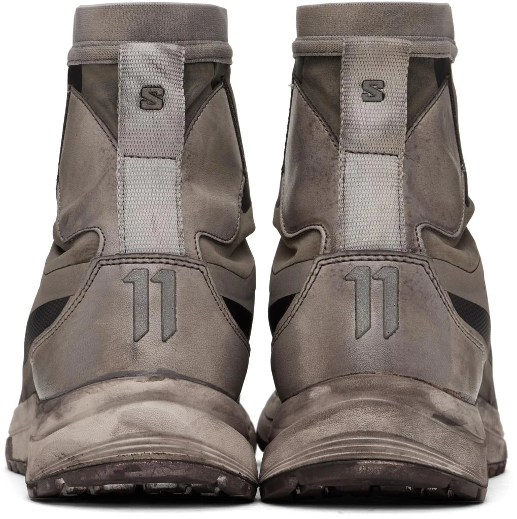 11 by Boris Bidjan Saberi Taupe Salomon Edition Bamba 2 High V2 Sneakers 2
