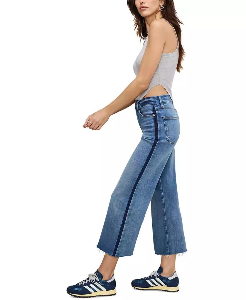 Good American Women's Soft-Tech Good Waist Palazzo Cropped Jeans 2