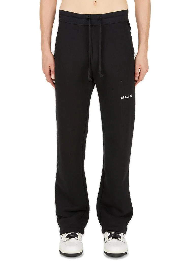 Saintwoods Saintwoods Logo Embroidered Drawstring Track Pants 1