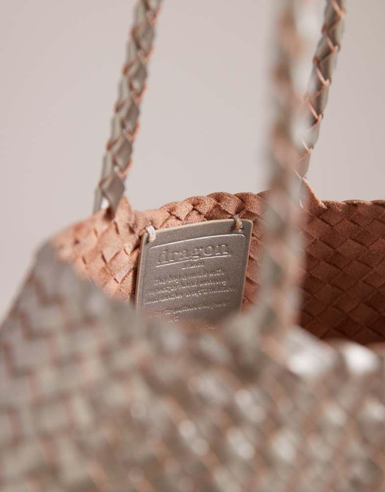 DRAGON DIFFUSION Dragon Diffusion Santa Croce small woven leather