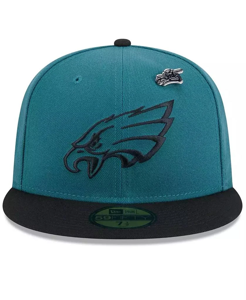 New Era Men's Midnight Green/Black Philadelphia Eagles 2024 Inspire Change 59FIFTY Fitted Hat 2
