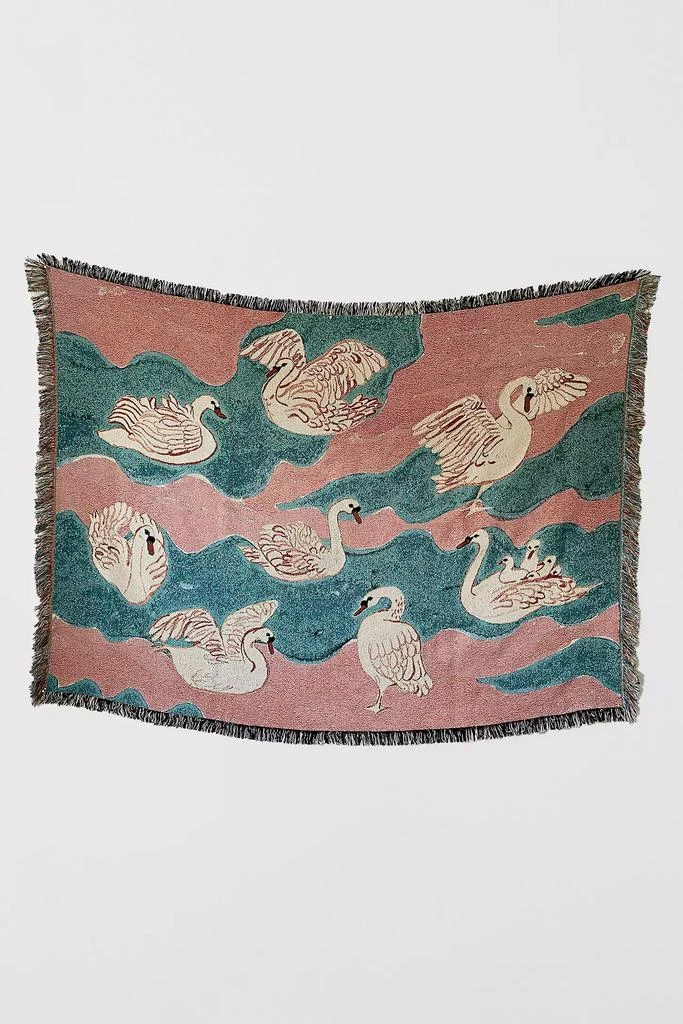 Olivia Wendel Textiles Olivia Wendel Swan Blanket