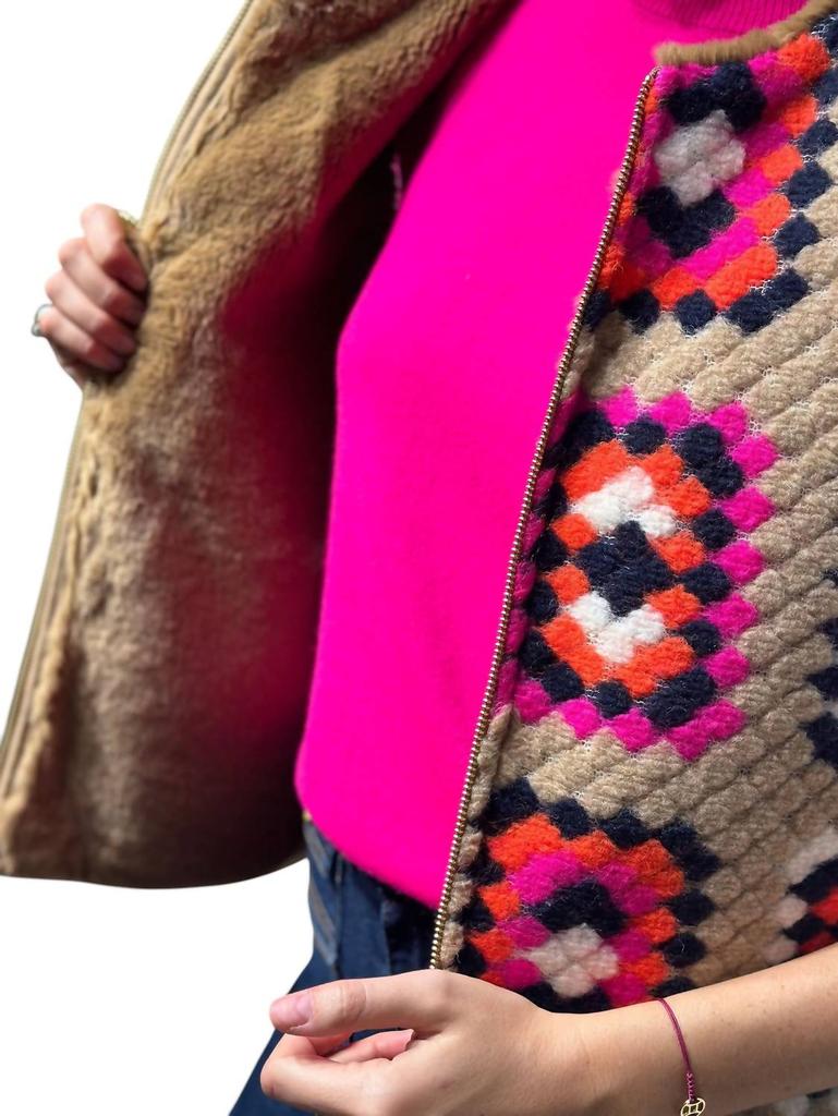 VILAGALLO Vilagallo - Naomi Reversible Crochet Vest