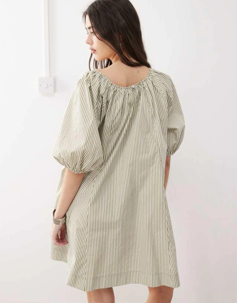 Shop COLLUSION smock dress in green stripe on Sale at BeyondStyle  Get 11%  Off COLLUSION smock dress in green stripe with Limited-Time Flash Deals,  Exclusive Discounts, and Special Offers. Enjoy Unbeatable