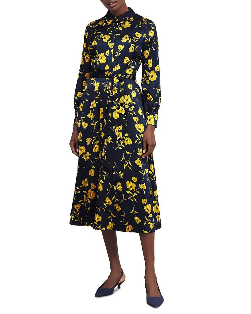 HOBBS LONDON Amelia Satin Shirt Dress 3