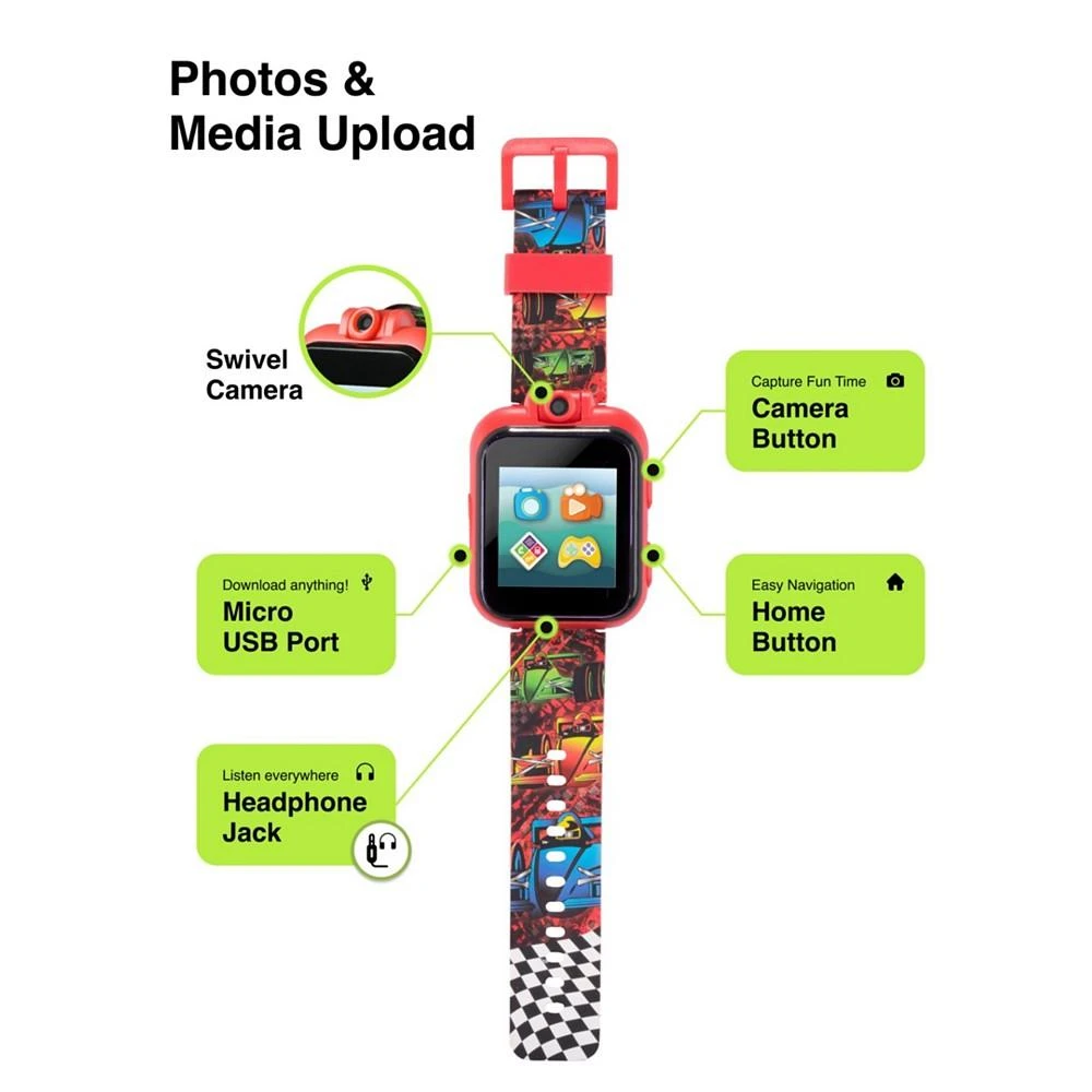 iTouch Playzoom Unisex Kids Red Silicone Strap Smartwatch 42 mm 5