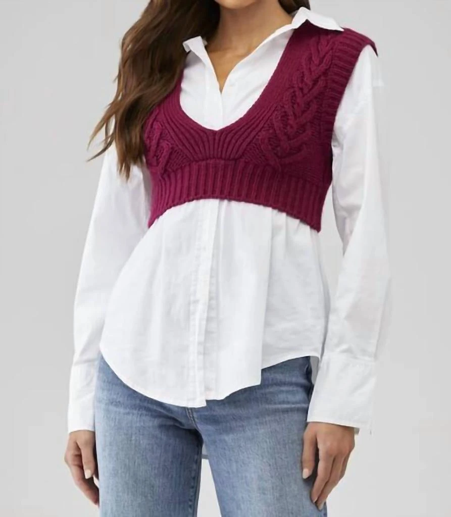 For Love & Lemons For Love & Lemons - LAYTON CROPPED VEST 7