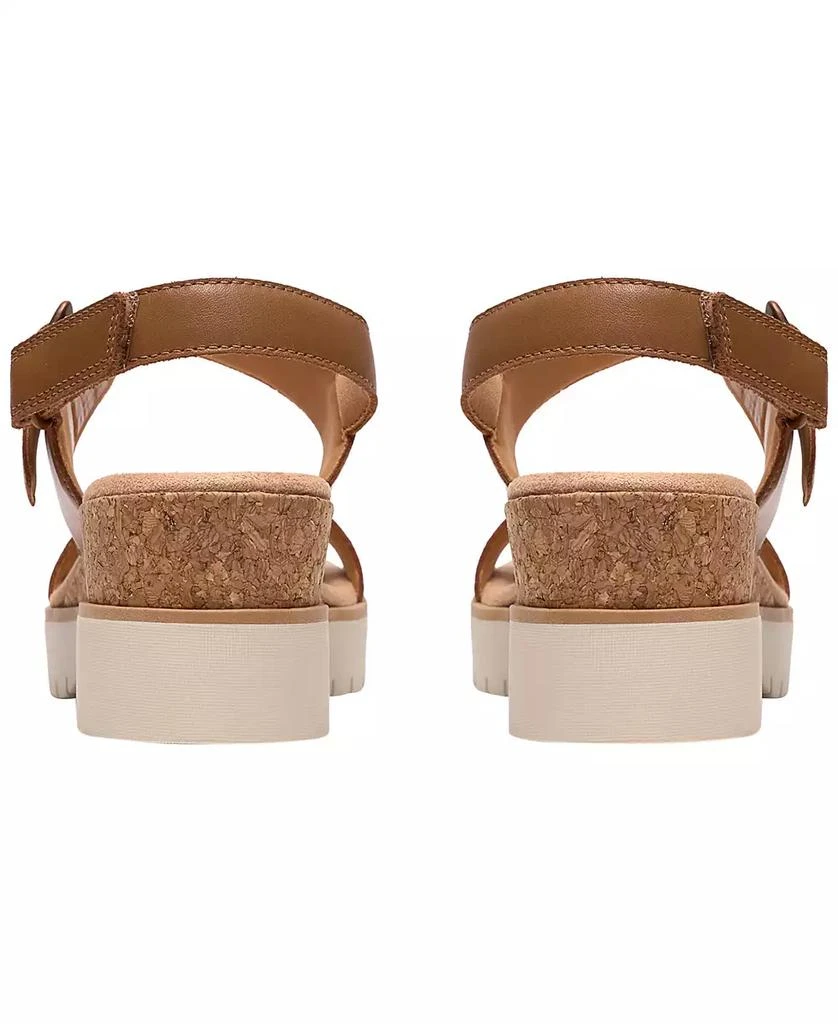 Clarks Women's Diaz Rose Round Toe Wedge Sandals 6