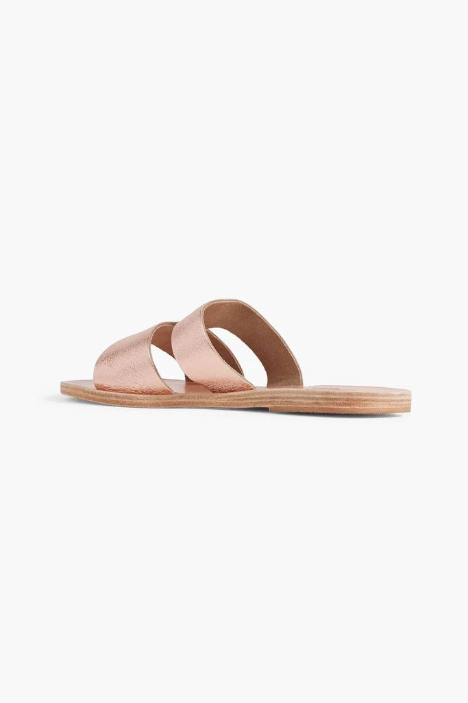 ANCIENT GREEK SANDALS Apteros cutout metallic textured-leather sandals 3