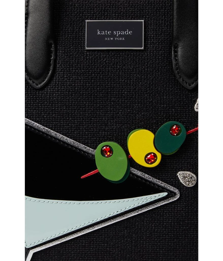 Kate Spade Manhattan Martini Embellished Fabric Small Tote 4