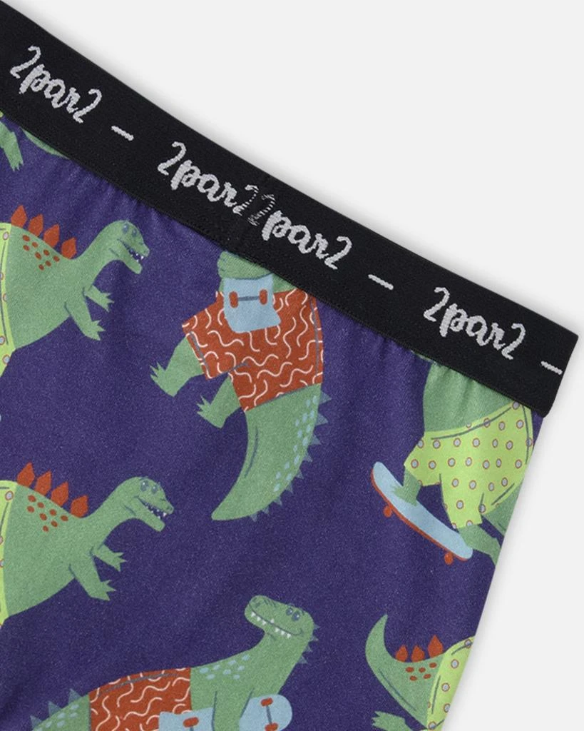 Deux par Deux Organic Cotton Printed Adventure Boxers Pack Of 3 3