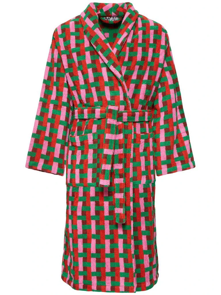 DUSEN DUSEN Red Weave Bathrobe 1
