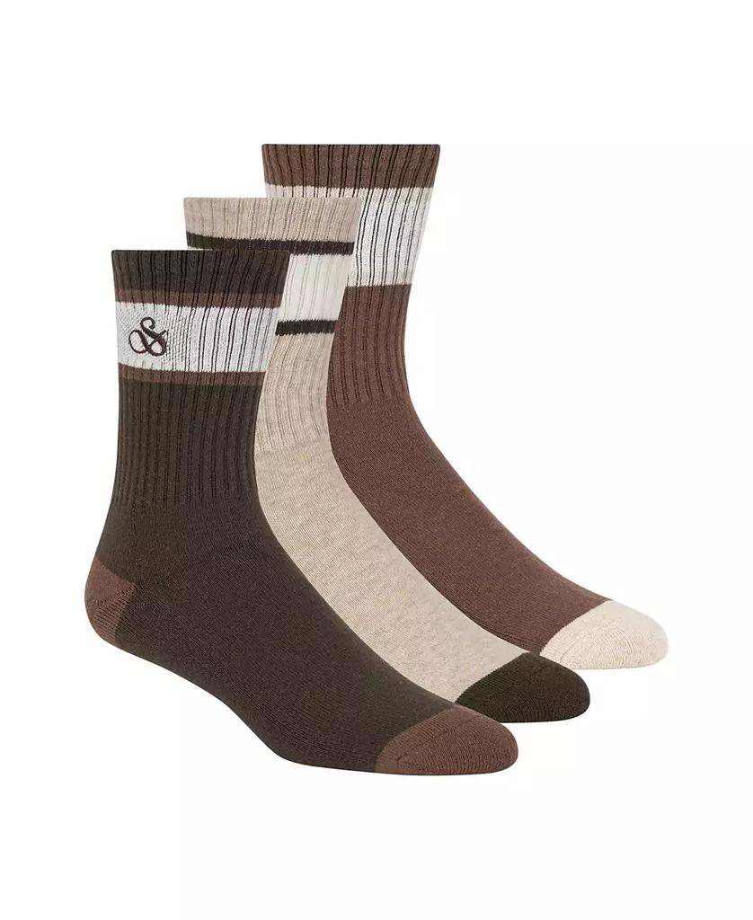 Scotch & Soda Men's 3-Pack Ribbed Cushion Crew Socks