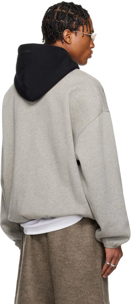 Essentials Gray & Black NBA Pull Over Hoodie 3