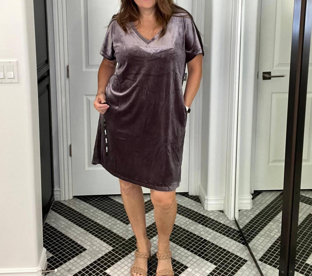 Kori Kori - Velour V-Neck Dress