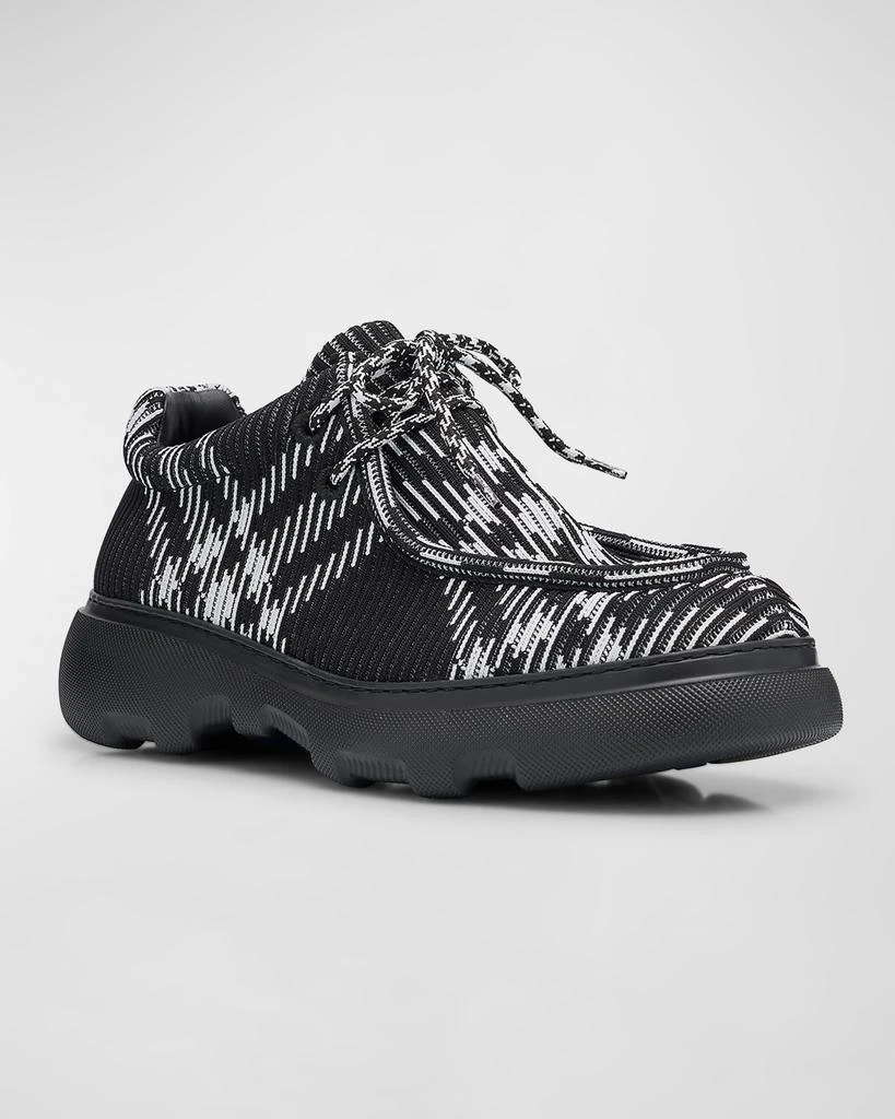 Burberry Men's Check Woven Creeper Shoes 3