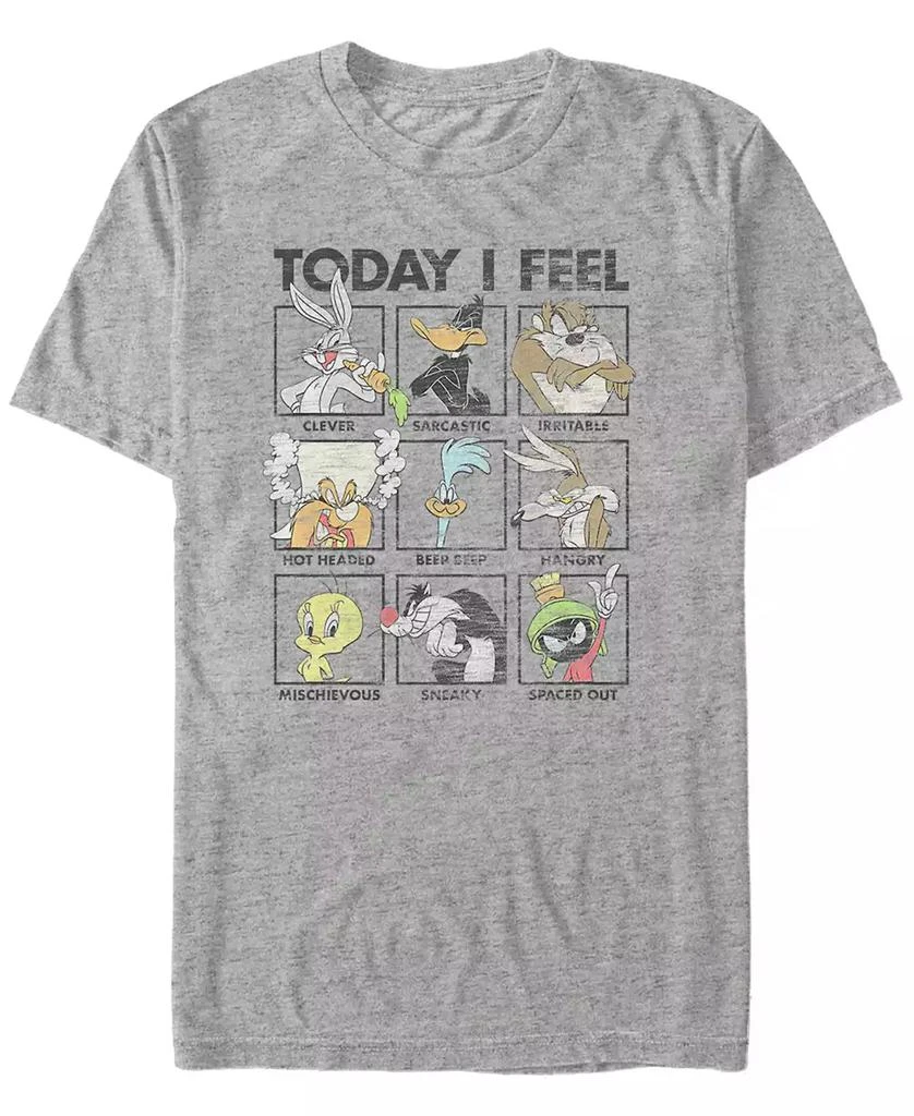 FIFTH SUN Men's Looney Tunes Looney Moods Short Sleeve T-shirt 1