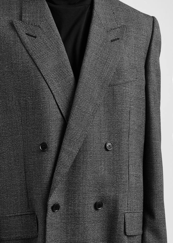 Balenciaga Prince of Wales checked wool blazer 5