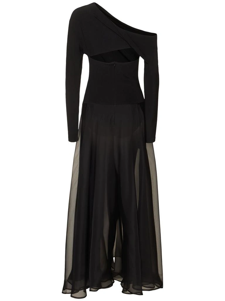 Esse Studios Aire Jersey & Tulle Twist Dress 3