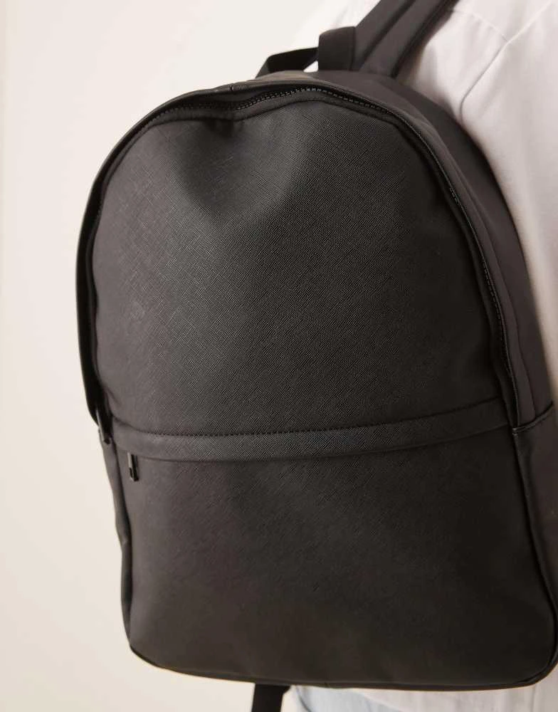ASOS ASOS DESIGN smart backpack in black 2