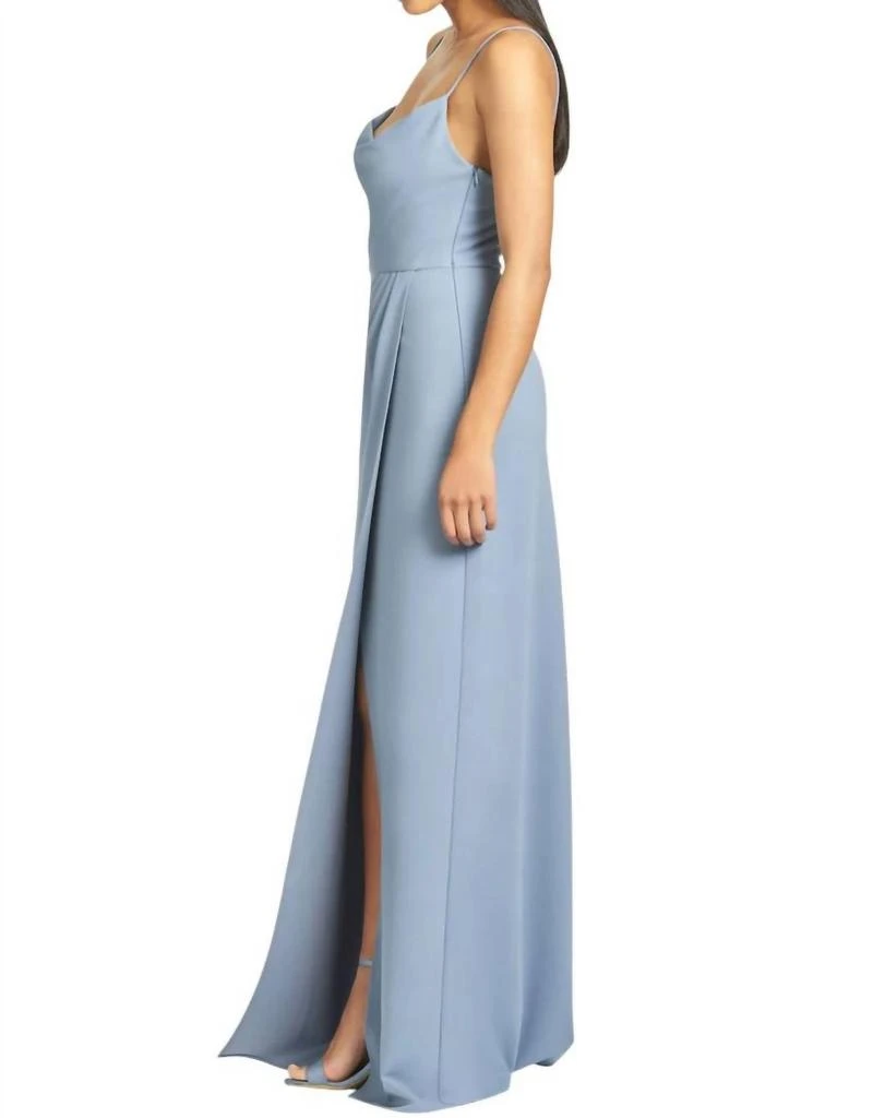 Sachin & Babi Paulina Gown In Slate Blue 2