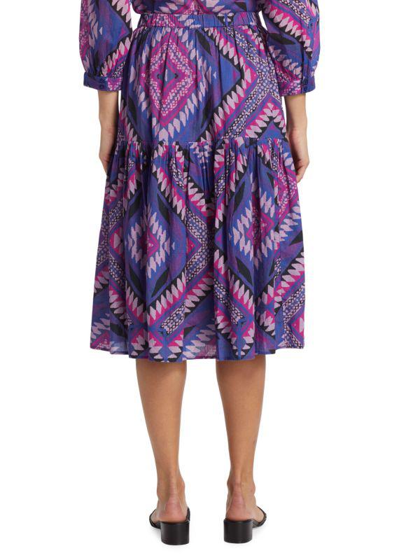 ba&sh Venus Geometric Midi Skirt