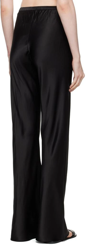 Silk Laundry Black Bias-Cut Lounge Pants 3