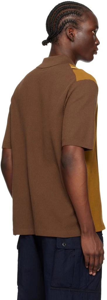 BEAMS PLUS Brown Stripe Polo 3