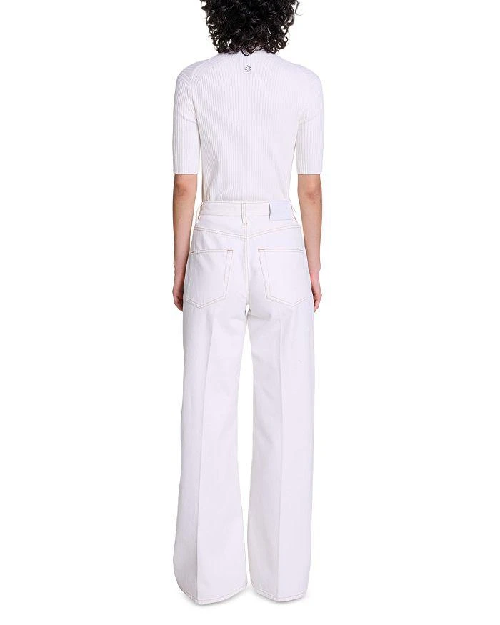 Maje Ploom Jeans in White 8