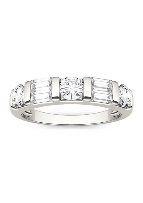 Charles 
Colvard 1.15 ct. t.w. Moissanite Baguette Stackable Band in 14K White Gold