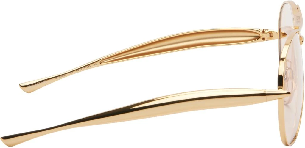 Bottega Veneta Gold Sardine Aviator Sunglasses 2