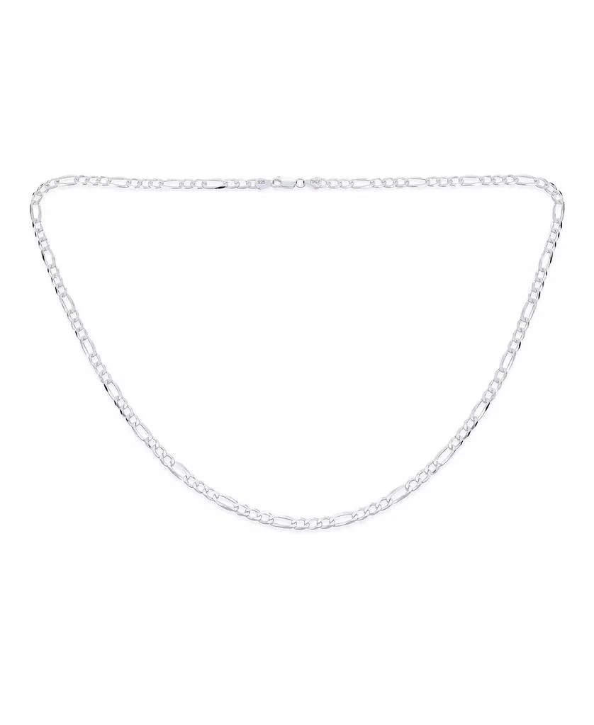 Bling Jewelry Classic Solid 5.5MM Heavy .925 Sterling Silver Figaro Link Chain Necklace 24 Inch