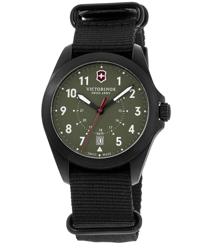 Swiss Army Victorinox Swiss Army Heritage Quartz Green Dial Fabric Strap Men's Watch 241972 1