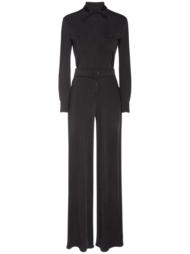 Stretch Satin Long Jumpsuit – On Sale Now with Up to 31% Off