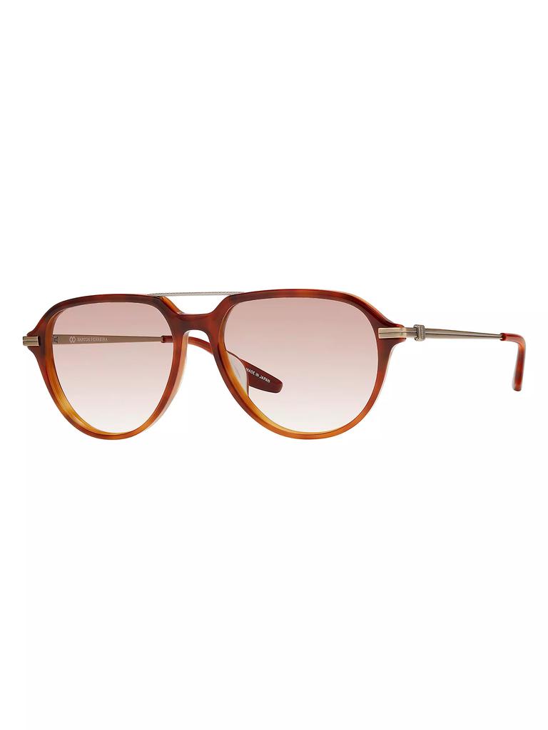 Barton Perreira Dunn 55MM Aviator Sunglasses