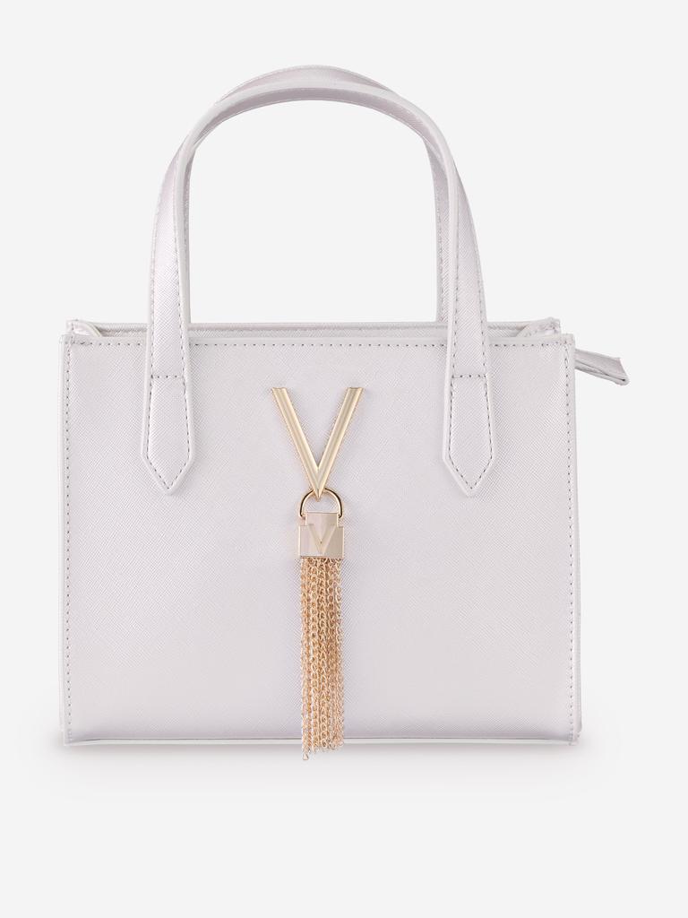 Valentino Valentino Girls Divina Tote Bag in Silver (20cm)